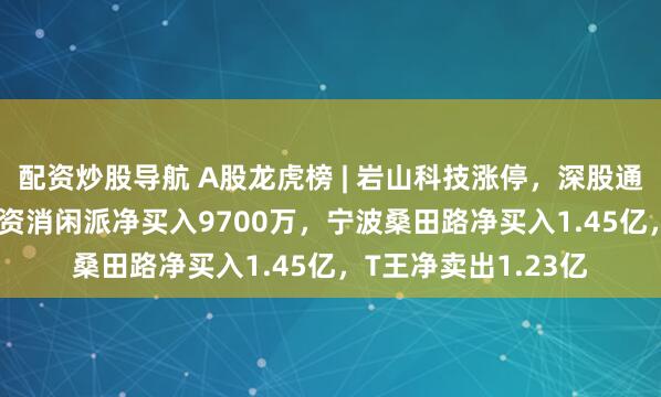 配资炒股导航 A股龙虎榜 | 岩山科技涨停,深股通净买入2.22亿!游资消闲派净买入9700万,宁波桑田路净买入1.45亿,T王净卖出1.23亿