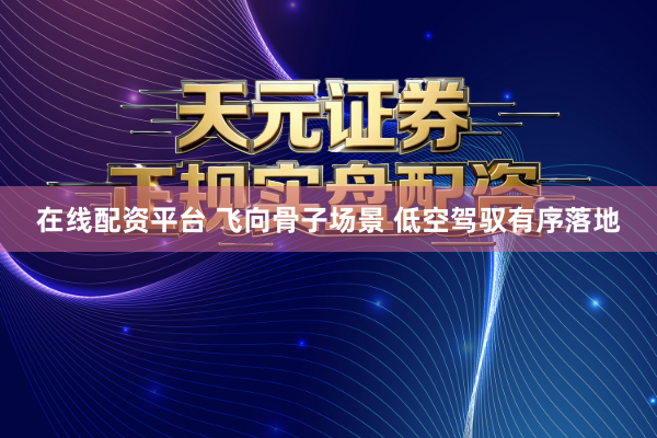 在线配资平台 飞向骨子场景 低空驾驭有序落地